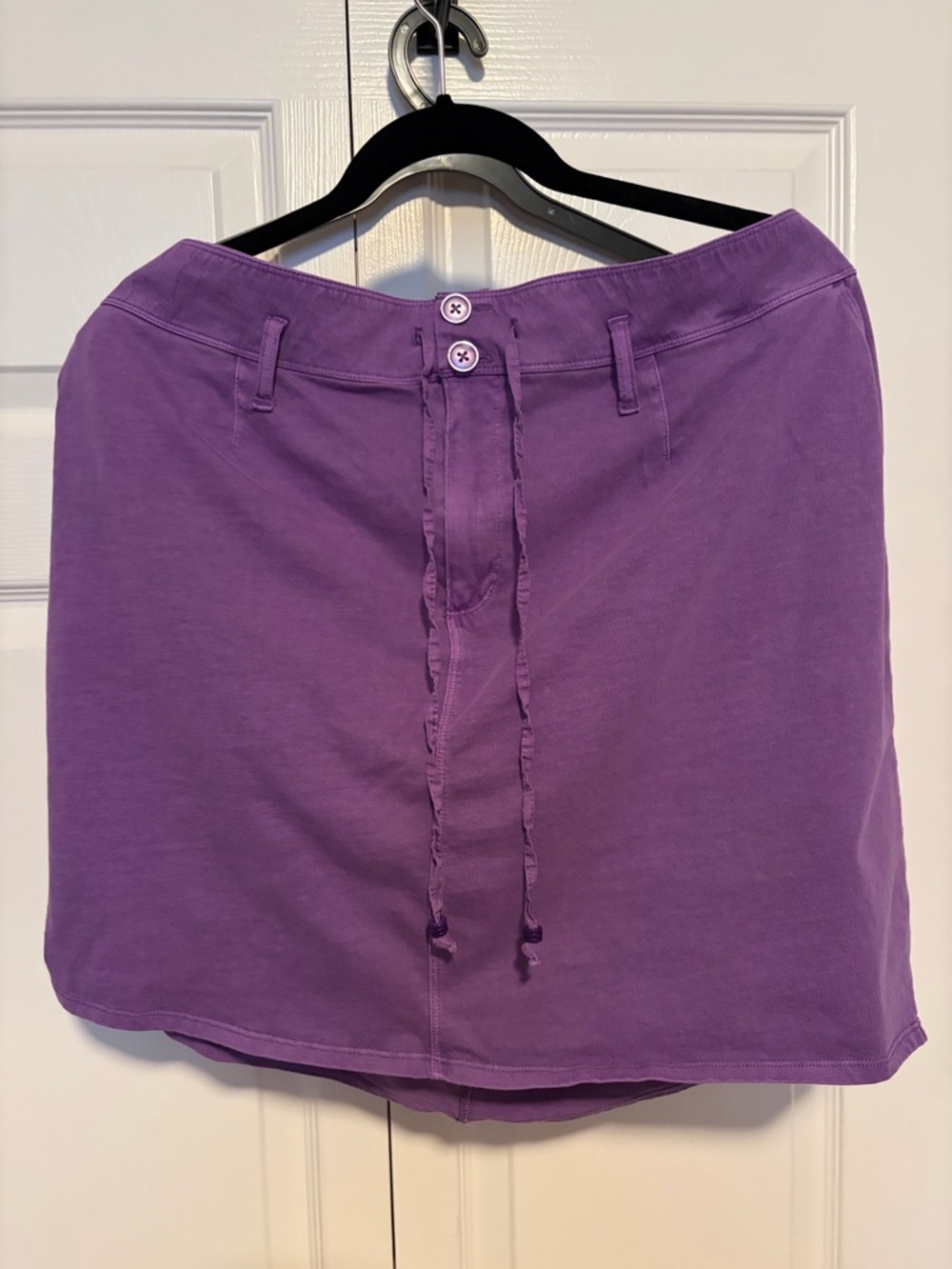 GAP Purple Drawstring Mini Skirt